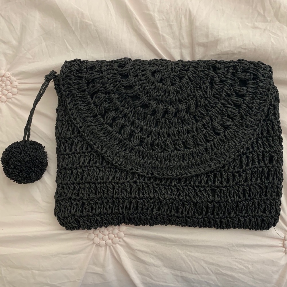 CJLA black woven clutch - Picture 1 of 4